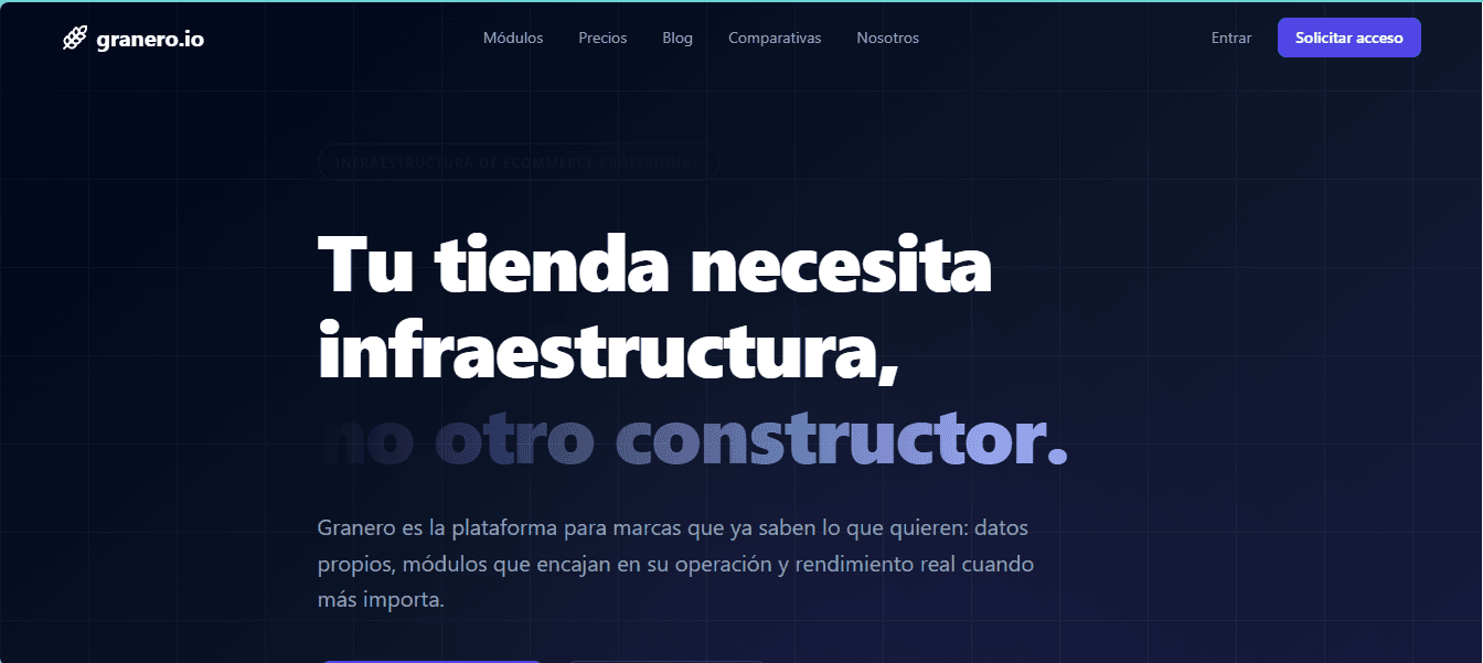 Granero.io — Infraestructura E-commerce Multi-tenant